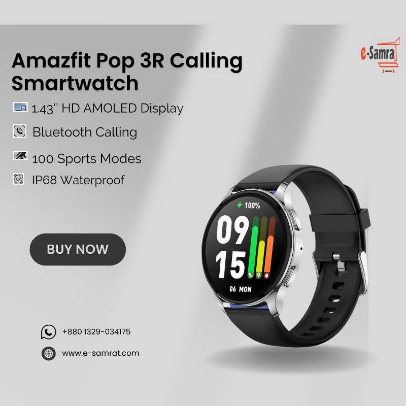 Amazfit,Pop,3R,Calling,Smartwatch