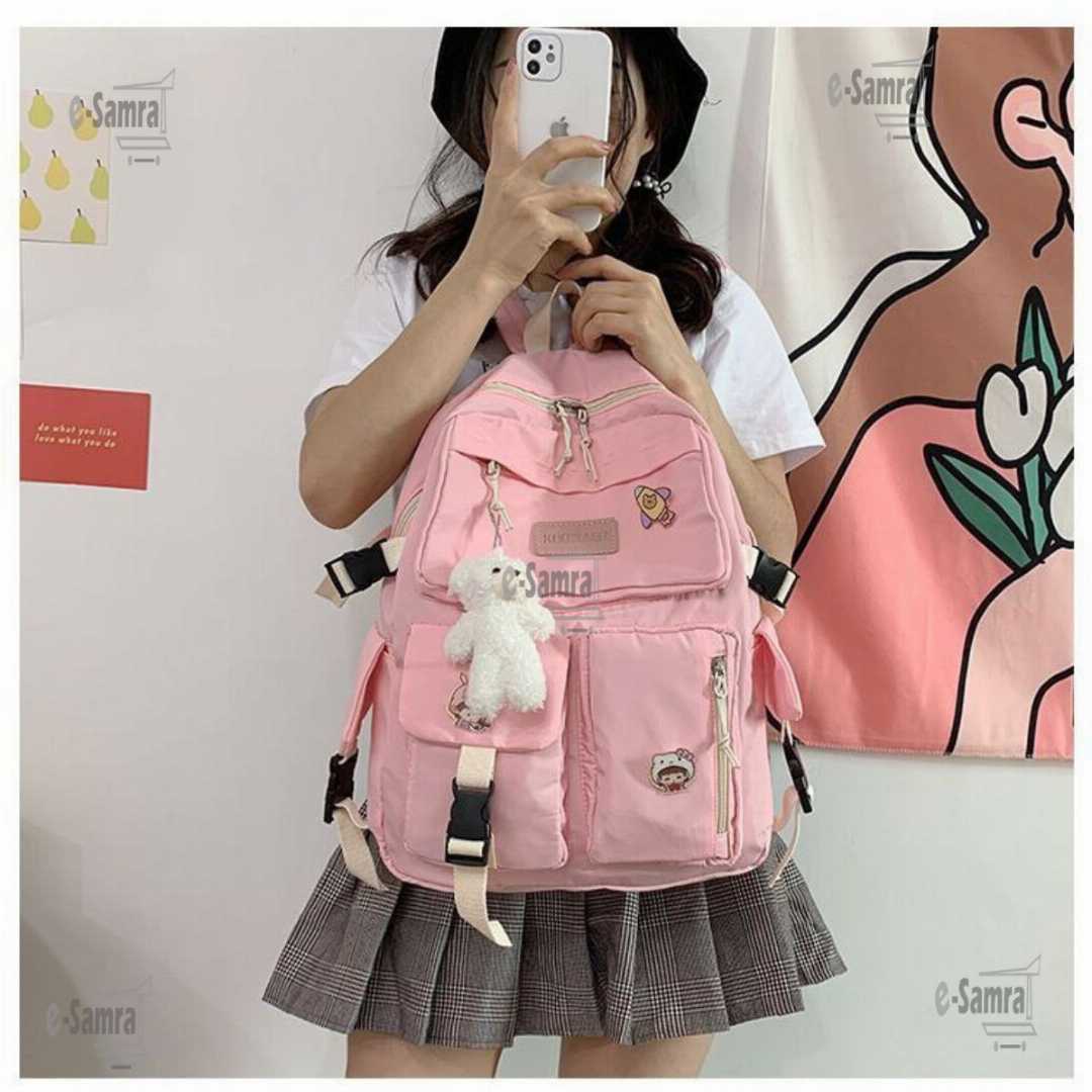 Fashion,Schoolbag,Large,Capacity,High,School,Female,Backpack-RM,56,(P-484)